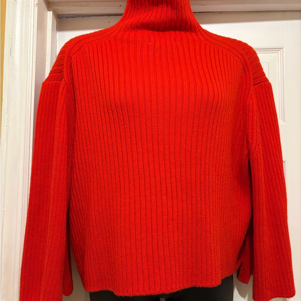 H&M Vibrant Red Cowl Neck Sweater